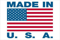 Tape Logic - 3" Long, White, Blue, & Red Paper Shipping Label - For Multi-Use - Industrial Tool & Supply