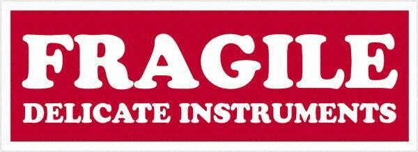 Tape Logic - 4" Long, Red/White Paper Shipping Label - For Multi-Use - Industrial Tool & Supply