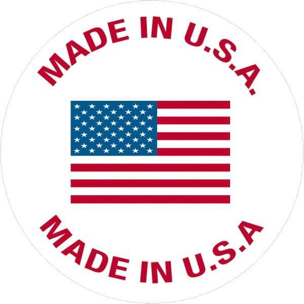 Tape Logic - 1" Long, White, Blue, & Red Paper Shipping Label - For Multi-Use - Industrial Tool & Supply