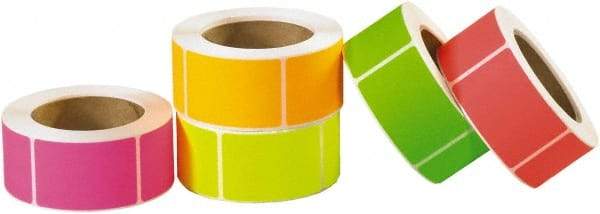 Tape Logic - 2" Long, Assorted Paper Inventory Labels - For Multi-Use - Industrial Tool & Supply