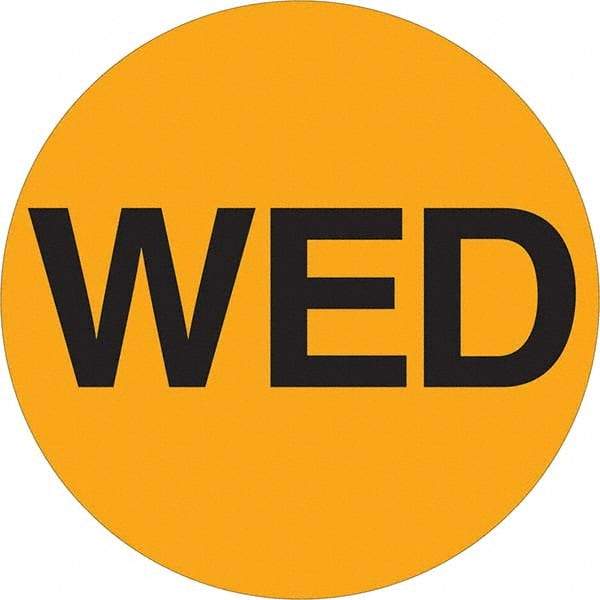 Tape Logic - 1" Long, Fluorescent Orange Paper Inventory Labels - For Multi-Use - Industrial Tool & Supply