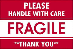 Tape Logic - 3" Long, Red/White Paper Shipping Label - For Multi-Use - Industrial Tool & Supply