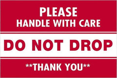 Tape Logic - 3" Long, Red/White Paper Shipping Label - For Multi-Use - Industrial Tool & Supply