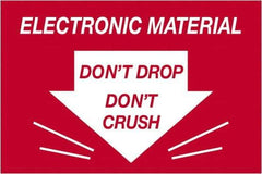 Tape Logic - 3" Long, Red/White Paper Shipping Label - For Multi-Use - Industrial Tool & Supply