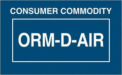 Tape Logic - 2-1/4" Long, Blue/White Paper D.O.T. Labels - For Multi-Use - Industrial Tool & Supply