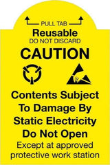 Tape Logic - 3" Long, Yellow/Black Paper Shipping Label - For Multi-Use - Industrial Tool & Supply