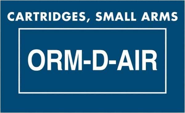 Tape Logic - 2-1/4" Long, Blue/White Paper D.O.T. Labels - For Multi-Use - Industrial Tool & Supply