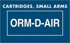 Tape Logic - 2-1/4" Long, Blue/White Paper D.O.T. Labels - For Multi-Use - Industrial Tool & Supply