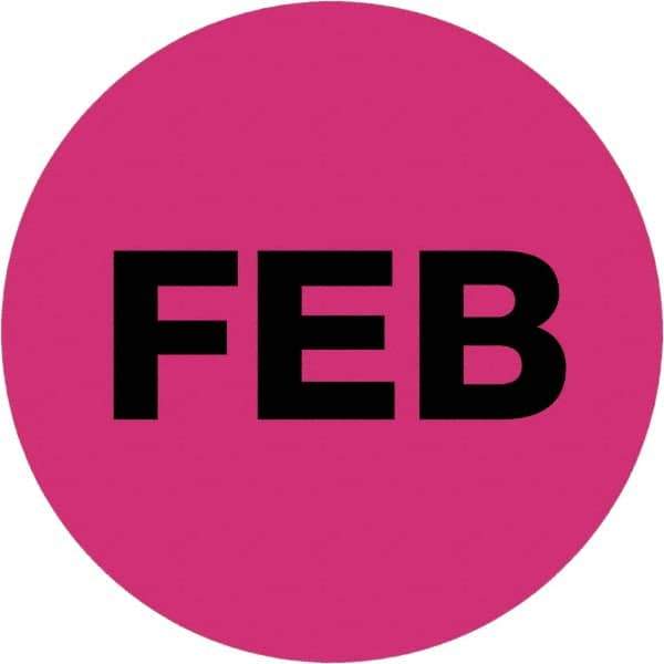 Tape Logic - 1" Long, Fluorescent Pink Paper Inventory Labels - For Multi-Use - Industrial Tool & Supply