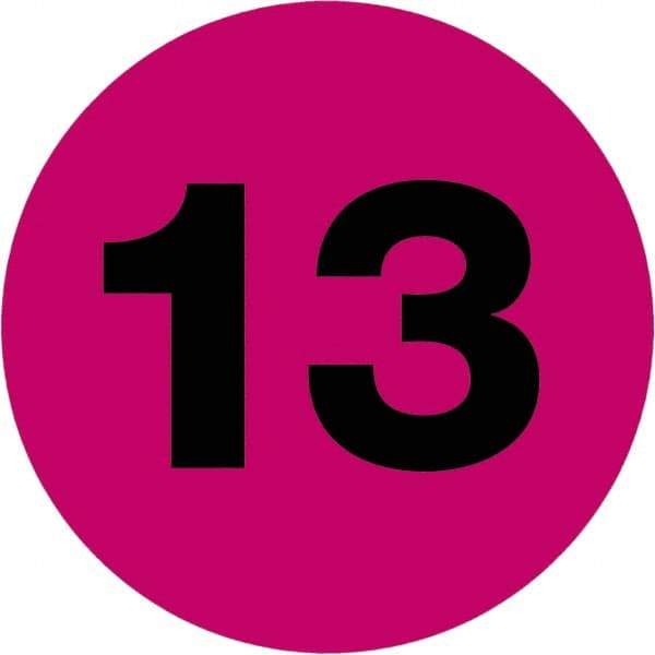 Tape Logic - 1" Long, Fluorescent Pink Paper Inventory Labels - For Multi-Use - Industrial Tool & Supply