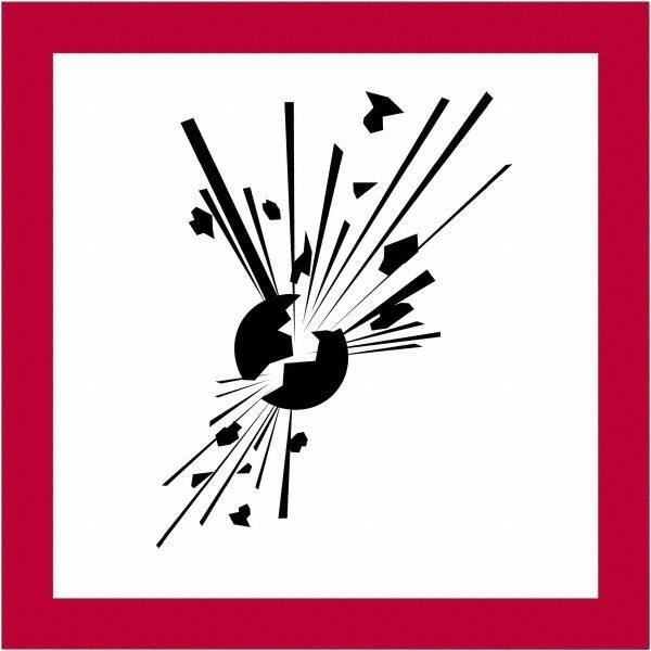 Tape Logic - 1" Long, Red, Black on White Paper D.O.T. Labels - For Multi-Use - Industrial Tool & Supply
