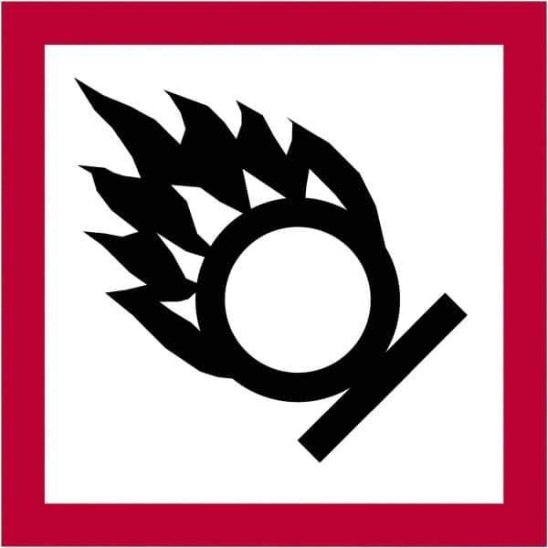 Tape Logic - 2" Long, Red, Black on White Paper D.O.T. Labels - For Multi-Use - Industrial Tool & Supply