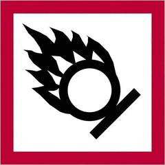 Tape Logic - 2" Long, Red, Black on White Paper D.O.T. Labels - For Multi-Use - Industrial Tool & Supply