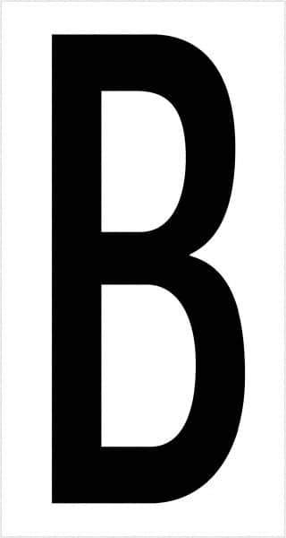 Tape Logic - 3-1/2" Long, Black/White Vinyl Letters - For Multi-Use - Industrial Tool & Supply