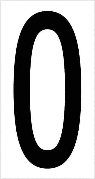 Tape Logic - 3-1/2" Long, Black/White Vinyl Letters - For Multi-Use - Industrial Tool & Supply