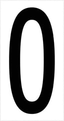 Tape Logic - 3-1/2" Long, Black/White Vinyl Letters - For Multi-Use - Industrial Tool & Supply