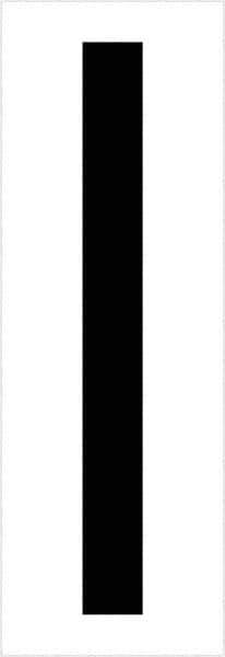 Tape Logic - 3-1/2" Long, Black/White Vinyl Letters - For Multi-Use - Industrial Tool & Supply