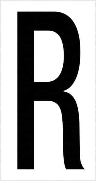 Tape Logic - 3-1/2" Long, Black/White Vinyl Letters - For Multi-Use - Industrial Tool & Supply