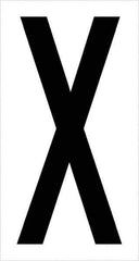 Tape Logic - 3-1/2" Long, Black/White Vinyl Letters - For Multi-Use - Industrial Tool & Supply