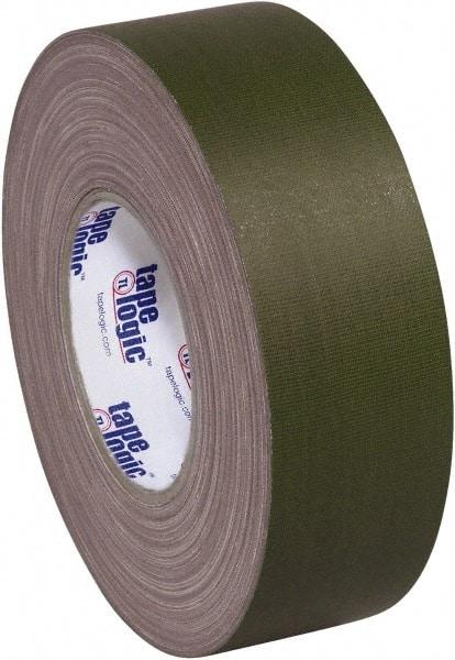 Tape Logic - 2" x 60 Yds Olive Green Gaffers Tape - 11 mil, Rubber Adhesive - Industrial Tool & Supply