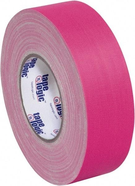 Tape Logic - 2" x 50 Yds Fluorescent Pink Gaffers Tape - 11 mil, Rubber Adhesive - Industrial Tool & Supply