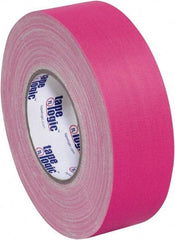 Tape Logic - 2" x 50 Yds Fluorescent Pink Gaffers Tape - 11 mil, Rubber Adhesive - Industrial Tool & Supply