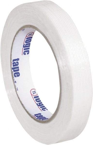 Tape Logic - 3/4" x 60 Yd Clear Hot Melt Adhesive Strapping Tape - Polypropylene Film Backing, 4.3 mil Thick, 156 Lb Tensile Strength - Industrial Tool & Supply