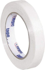 Tape Logic - 3/4" x 60 Yd Clear Hot Melt Adhesive Strapping Tape - Polypropylene Film Backing, 4.3 mil Thick, 156 Lb Tensile Strength - Industrial Tool & Supply