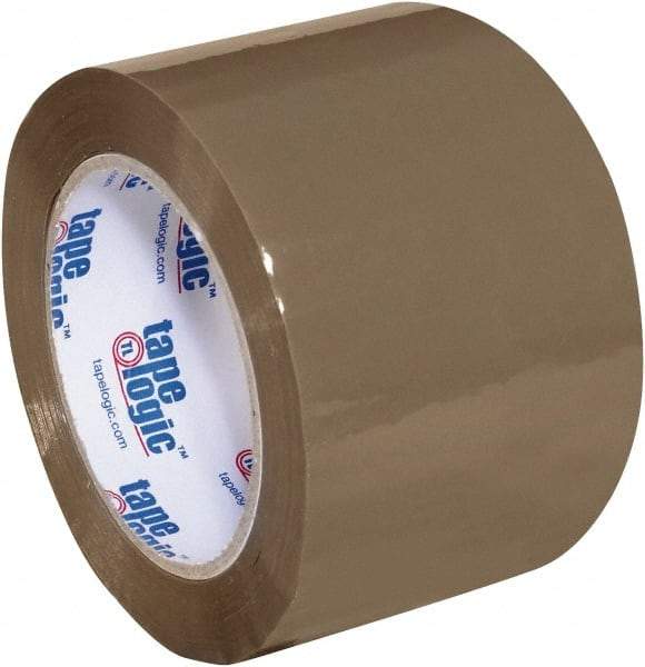 Tape Logic - 3" x 110 Yd Tan Acrylic Adhesive Packaging Tape - Polypropylene Film Backing, 2 mil Thick, 20 Lb Tensile Strength - Industrial Tool & Supply