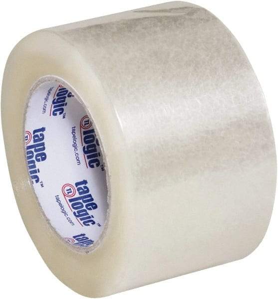 Tape Logic - 3" x 110 Yd Clear Acrylic Adhesive Packaging Tape - Polypropylene Film Backing, 2.6 mil Thick, 24.7 Lb Tensile Strength - Industrial Tool & Supply