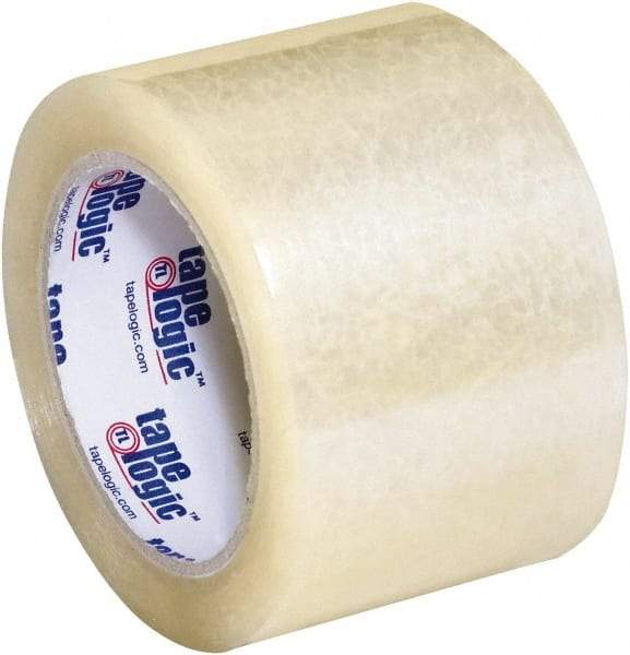 Tape Logic - 3" x 55 Yd Clear Acrylic Adhesive Packaging Tape - Polypropylene Film Backing, 3.5 mil Thick, 33.7 Lb Tensile Strength - Industrial Tool & Supply
