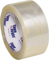 Tape Logic - 2" x 55 Yd Clear Hot Melt Adhesive Packaging Tape - Polypropylene Film Backing, 3 mil Thick, 45 Lb Tensile Strength - Industrial Tool & Supply