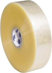 Tape Logic - 3" x 1,000 Yd Clear Hot Melt Adhesive Packaging Tape - Polypropylene Film Backing, 2.5 mil Thick, 36 Lb Tensile Strength - Industrial Tool & Supply