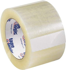 Tape Logic - 3" x 55 Yd Clear Acrylic Adhesive Packaging Tape - Polypropylene Film Backing, 2.6 mil Thick - Industrial Tool & Supply
