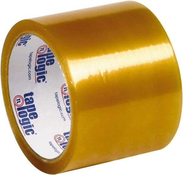Tape Logic - 3" x 110 Yd Clear Rubber Adhesive Packaging Tape - Polypropylene Film Backing, 2.2 mil Thick - Industrial Tool & Supply