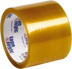 Tape Logic - 3" x 110 Yd Clear Rubber Adhesive Packaging Tape - Polypropylene Film Backing, 2.2 mil Thick - Industrial Tool & Supply