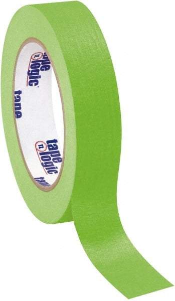 Tape Logic - 1" Wide x 60 Yd Long Green Crepe Paper Masking Tape - 4.9 mil Thick - Industrial Tool & Supply