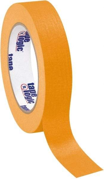Tape Logic - 1" Wide x 60 Yd Long Orange Crepe Paper Masking Tape - 4.9 mil Thick - Industrial Tool & Supply