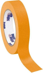 Tape Logic - 1" Wide x 60 Yd Long Orange Crepe Paper Masking Tape - 4.9 mil Thick - Industrial Tool & Supply