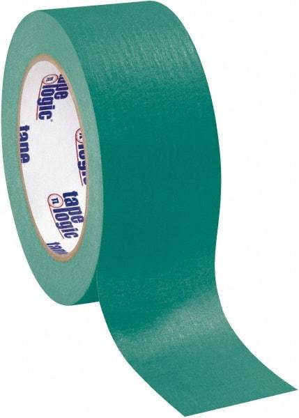 Tape Logic - 2" Wide x 60 Yd Long Green Crepe Paper Masking Tape - 4.9 mil Thick - Industrial Tool & Supply