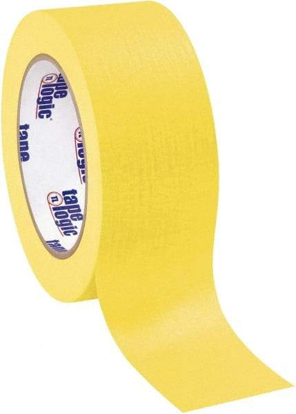 Tape Logic - 2" Wide x 60 Yd Long Yellow Crepe Paper Masking Tape - 4.9 mil Thick - Industrial Tool & Supply