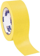 Tape Logic - 2" Wide x 60 Yd Long Yellow Crepe Paper Masking Tape - 4.9 mil Thick - Industrial Tool & Supply