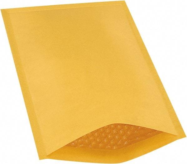 Made in USA - 14-1/2" Long x 8-1/2" Wide Regular Bubble Mailer - Kraft - Industrial Tool & Supply
