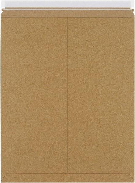 Made in USA - 21" Long x 17" Wide Peel-Off Self-Seal Flat Mailer - Kraft - Industrial Tool & Supply