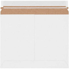 Made in USA - 9" Long x 11-1/2" Wide Peel-Off Self-Seal Flat Mailer - White - Industrial Tool & Supply