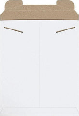 Made in USA - 13-1/2" Long x 11" Wide Regular Flat Mailer - White - Industrial Tool & Supply