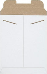 Made in USA - 11-1/2" Long x 9" Wide Regular Flat Mailer - White - Industrial Tool & Supply