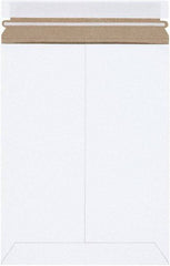 Made in USA - 11-1/2" Long x 9" Wide Peel-Off Self-Seal Flat Mailer - White - Industrial Tool & Supply