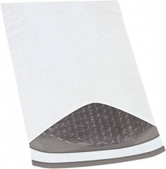 Made in USA - 12" Long x 7-1/4" Wide Peel-Off Self-Seal Padded Mailer - White - Industrial Tool & Supply