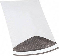 Made in USA - 16" Long x 10-1/2" Wide Peel-Off Self-Seal Padded Mailer - White - Industrial Tool & Supply